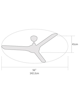 Ventilador de techo Coolfan con control remoto 3 velocidades