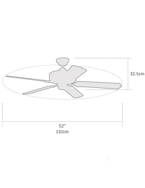 Ventilador de techo Coolfan 3 velocidades
