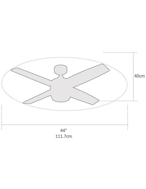 Ventilador de techo Coolfan con control remoto 3 velocidades