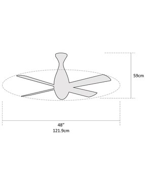 Ventilador de techo Coolfan con control remoto 3 velocidades