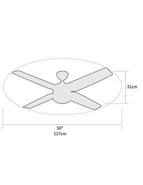 Ventilador de techo Coolfan con control remoto 3 velocidades