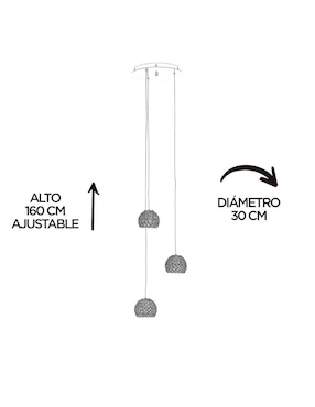 Lámpara colgante LED Gamalux