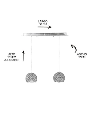 Lámpara colgante LED Gamalux