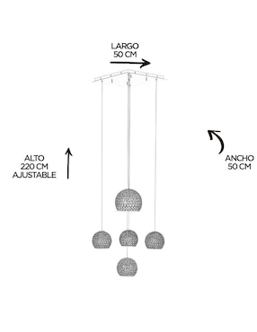 Lámpara colgante LED Gamalux