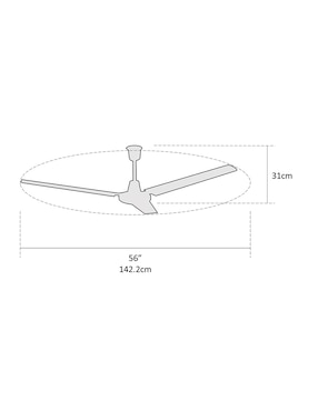 Ventilador de techo Coolfan 5 velocidades