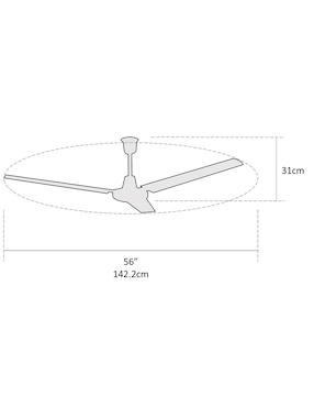 Ventilador de techo Coolfan 5 velocidades