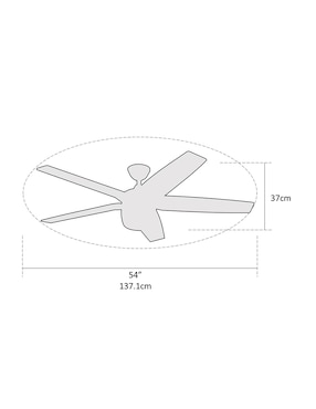 Ventilador de techo Coolfan con control remoto 3 velocidades