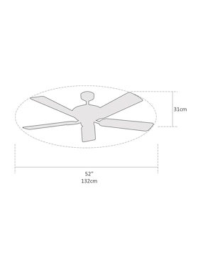 Ventilador de techo Coolfan 3 velocidades