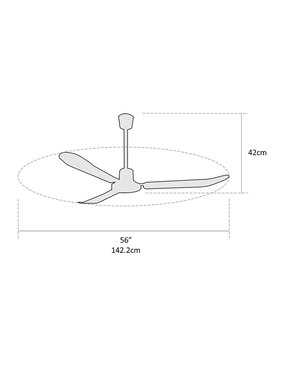 Ventilador de techo Coolfan 5 velocidades