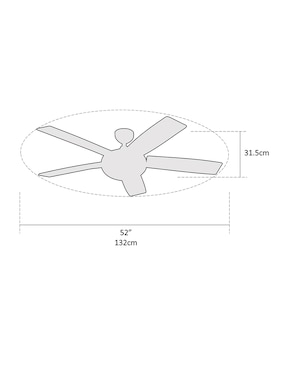 Ventilador de techo Coolfan con control remoto 3 velocidades