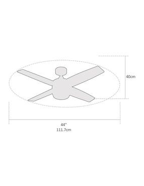 Ventilador de techo Coolfan con control remoto 3 velocidades