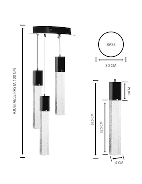 Lampara colgante led Gamalux