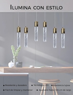 Lámpara colgante LED Gamalux