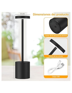 Lámpara de escritorio Wünd incandescente y led