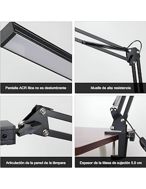 Lámpara de escritorio Wünd led
