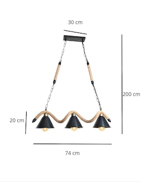 Lámpara colgante LED La Luz De Victoria