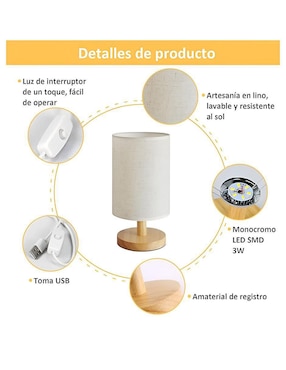 Lampara mesa Wünd incandescente y led