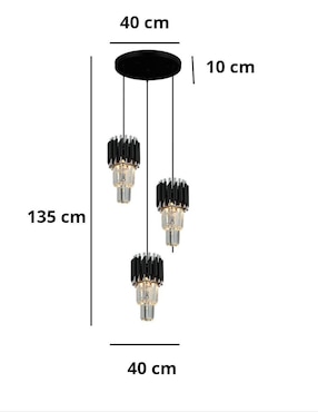 Lámpara colgante La Luz De Victoria led