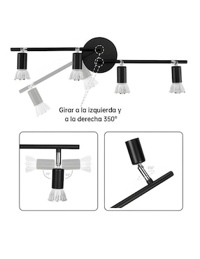 Lámpara colgante Wünd incandescente y led