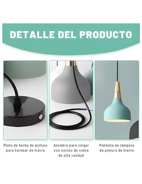 Lámpara colgante Incandescente y LED Wünd