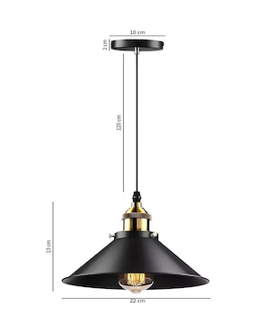 Lámpara colgante Incandescente y LED Wünd