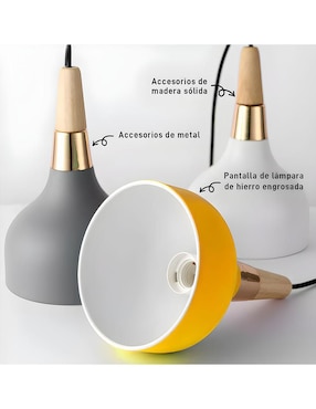 Lámpara colgante Wünd incandescente y led
