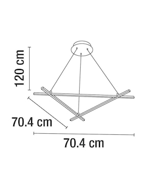 Lámpara colgante LED Calux