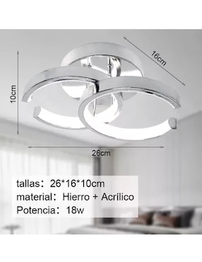 Lámpara colgante Genérica led