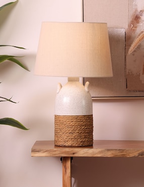 Lámpara de mesa LED Haus Earthy Wood