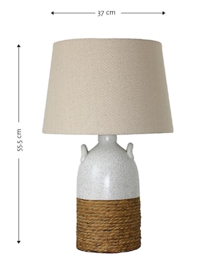 Lámpara de mesa LED Haus Earthy Wood