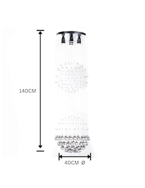 Lámpara colgante LED Gamalux
