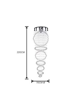 Lámpara colgante LED Gamalux
