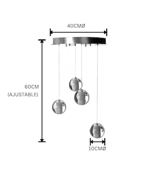 Lámpara colgante LED Gamalux Premier
