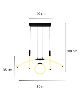 Lámpara colgante La Luz De Victoria led