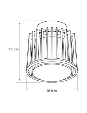 Lámpara de techo Ahorrador Tecnolite Pipol II
