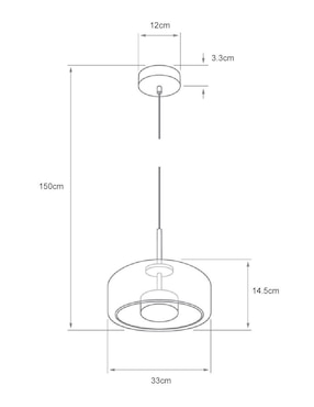 Lámpara colgante Tecnolite led