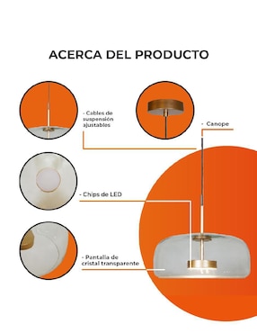 Lámpara colgante Tecnolite led