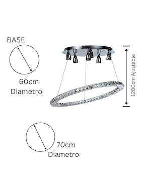 Lámpara colgante LED Gamalux Universe: Saturno