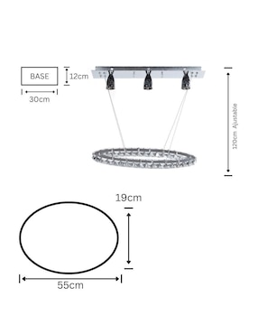 Lámpara colgante LED Gamalux Universe: Júpiter