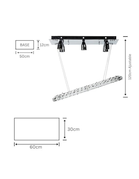 Lámpara colgante LED Gamalux Universe: Venus