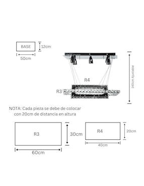 Lámpara colgante LED Gamalux Universe: Venus