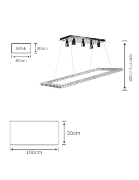 Lámpara colgante LED Gamalux Universe: Venus