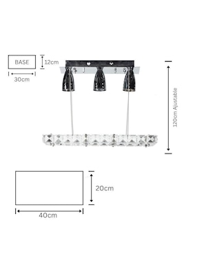 Lámpara colgante LED Gamalux Universe: Venus