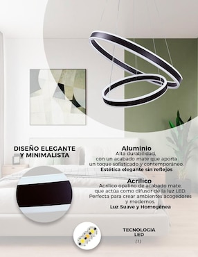 Lámpara colgante LED Gamalux Cosmos