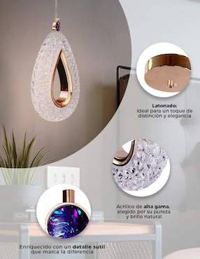 Lámpara colgante LED Gamalux Cosmos
