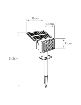 Lámpara solar LED Tecnolite