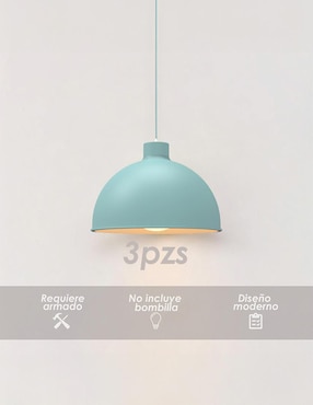 Lámpara colgante Blanca Ilios Innova 3 piezas