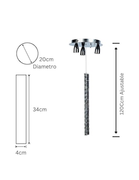 Lámpara colgante LED Gamalux