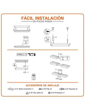 Lámpara colgante LED Tecnolite Larisa II