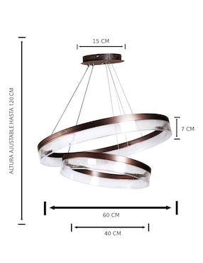 Lámpara colgante LED Gamalux